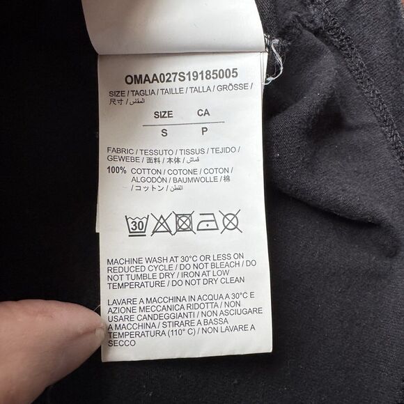 Off-White Virgil Abloh Mona Lisa Graphic Print T-shirt Men’s Size S Black Preown - Picture 8 of 16